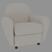 3d model Sillón Madonna Leather nieve - vista previa