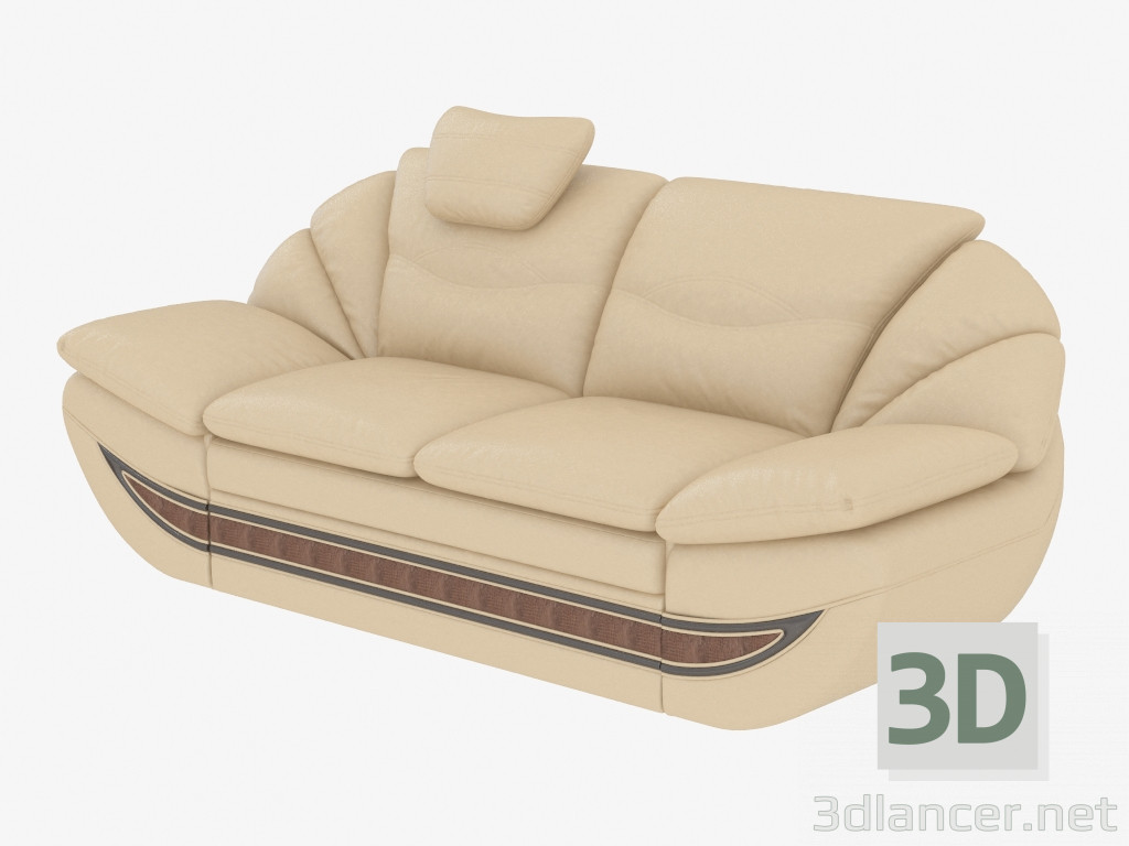 3d model Leather Sofa - preview