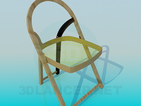 3d model Silla plegable - vista previa