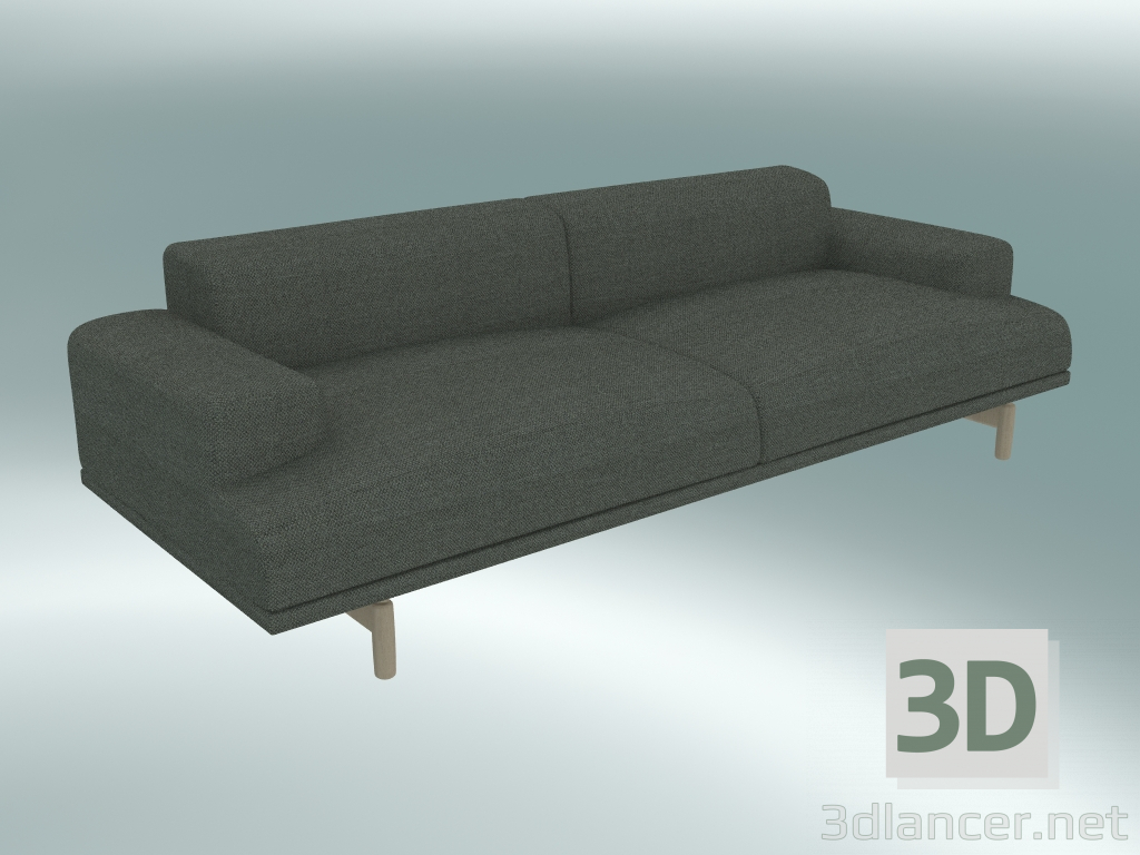 3d model Sofá triple Compose (Fiord 961) - vista previa