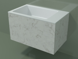 Lavabo suspendu (02R132102, Carrara M01, L 60, P 36, H 36 cm)