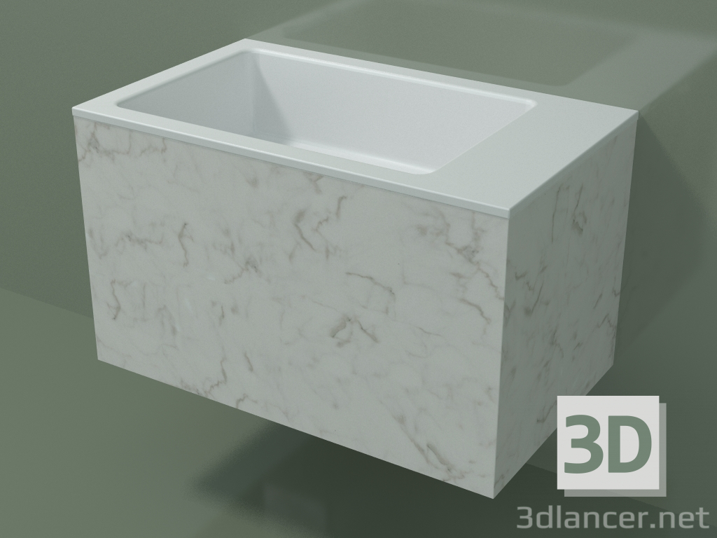 modèle 3D Lavabo suspendu (02R132102, Carrara M01, L 60, P 36, H 36 cm) - preview