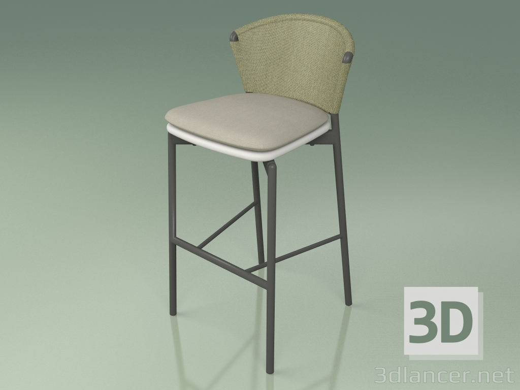 Modelo 3d Banqueta de barra 050 (verde-oliva, fumaça de metal, resina de poliuretano cinza) - preview