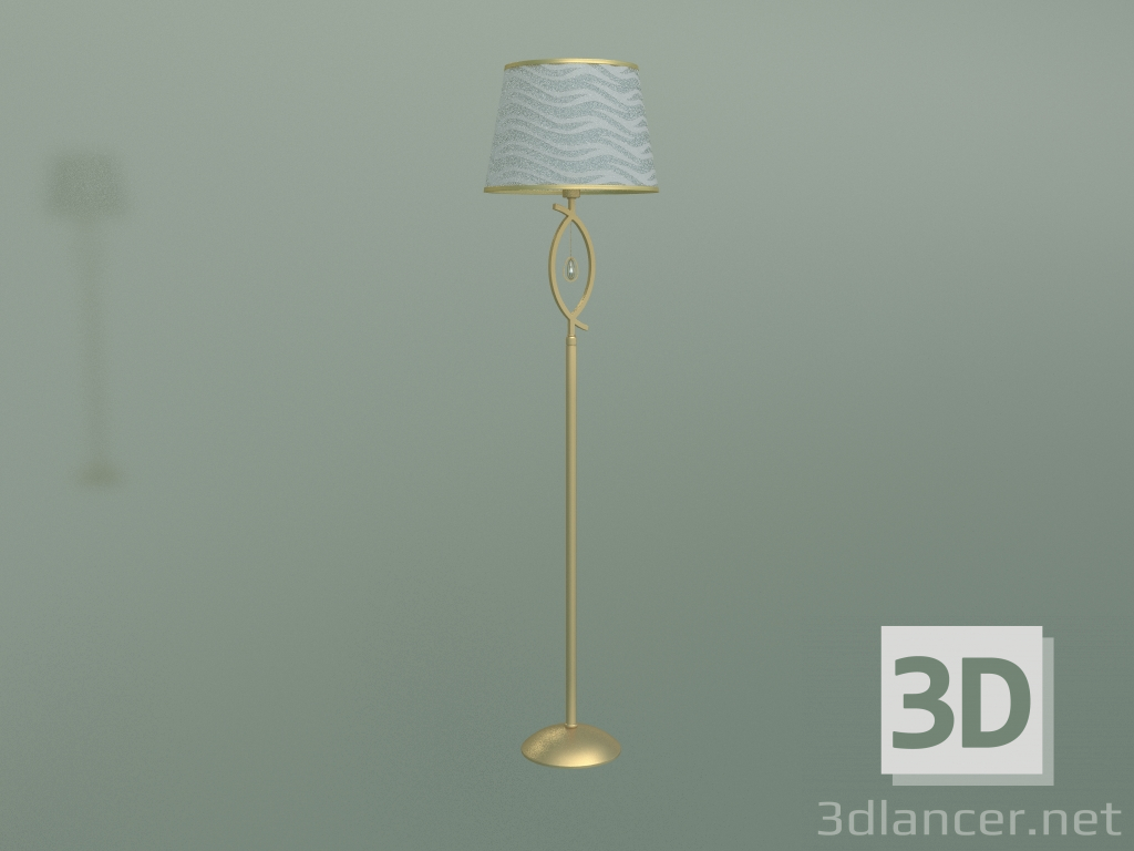 3d model Lámpara de pie 01067-1 (oro perla) - vista previa