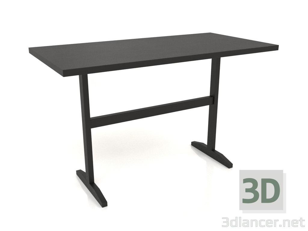 modello 3D Tavolo da lavoro RT 12 (1200x600x750, legno nero) - anteprima