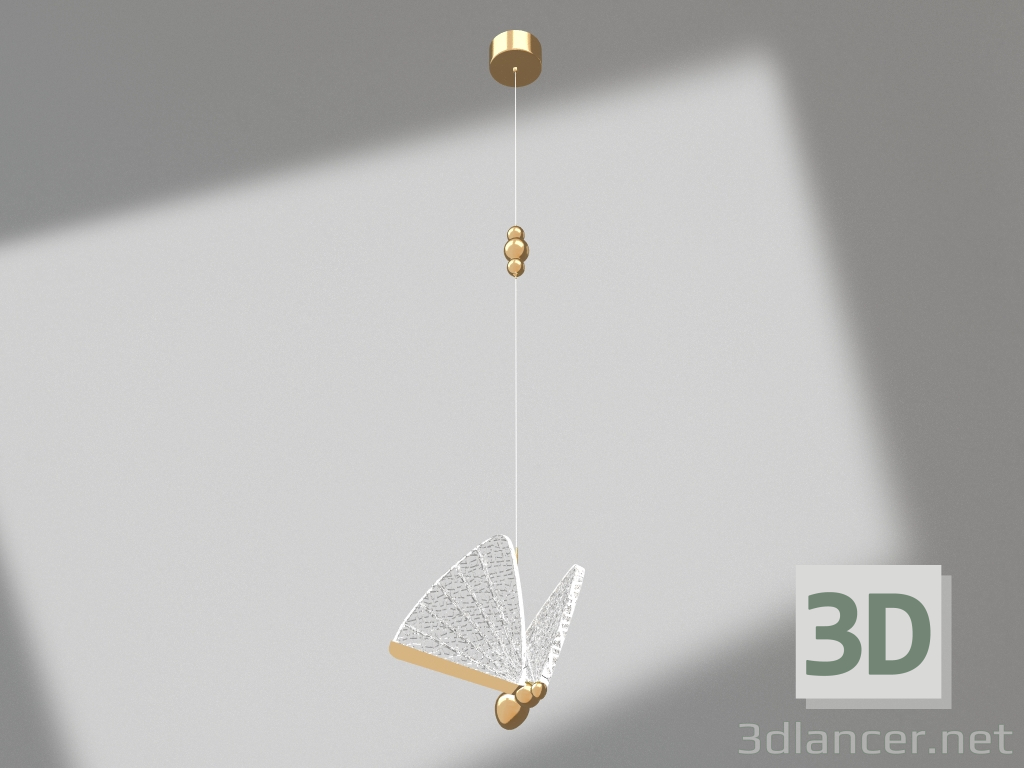 3D Modell Anhänger Schmetterling gold (08444-1A,33) - Vorschau