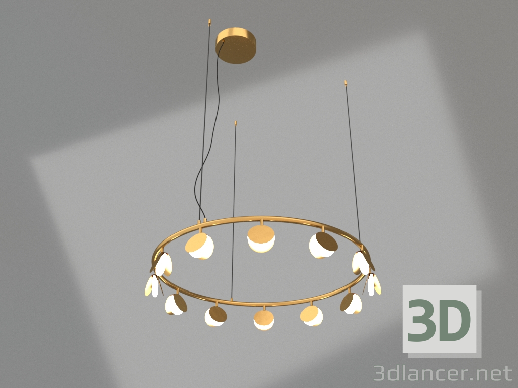 modello 3D Lampadario a sospensione (7260) - anteprima