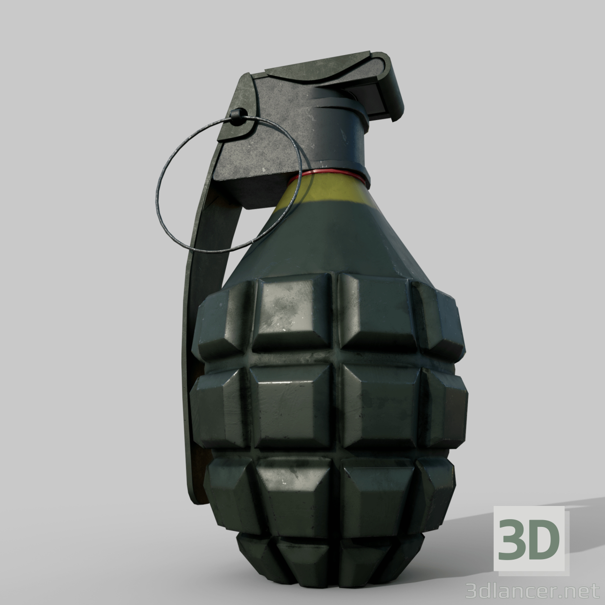 3d Grenade MK 2 model buy - render