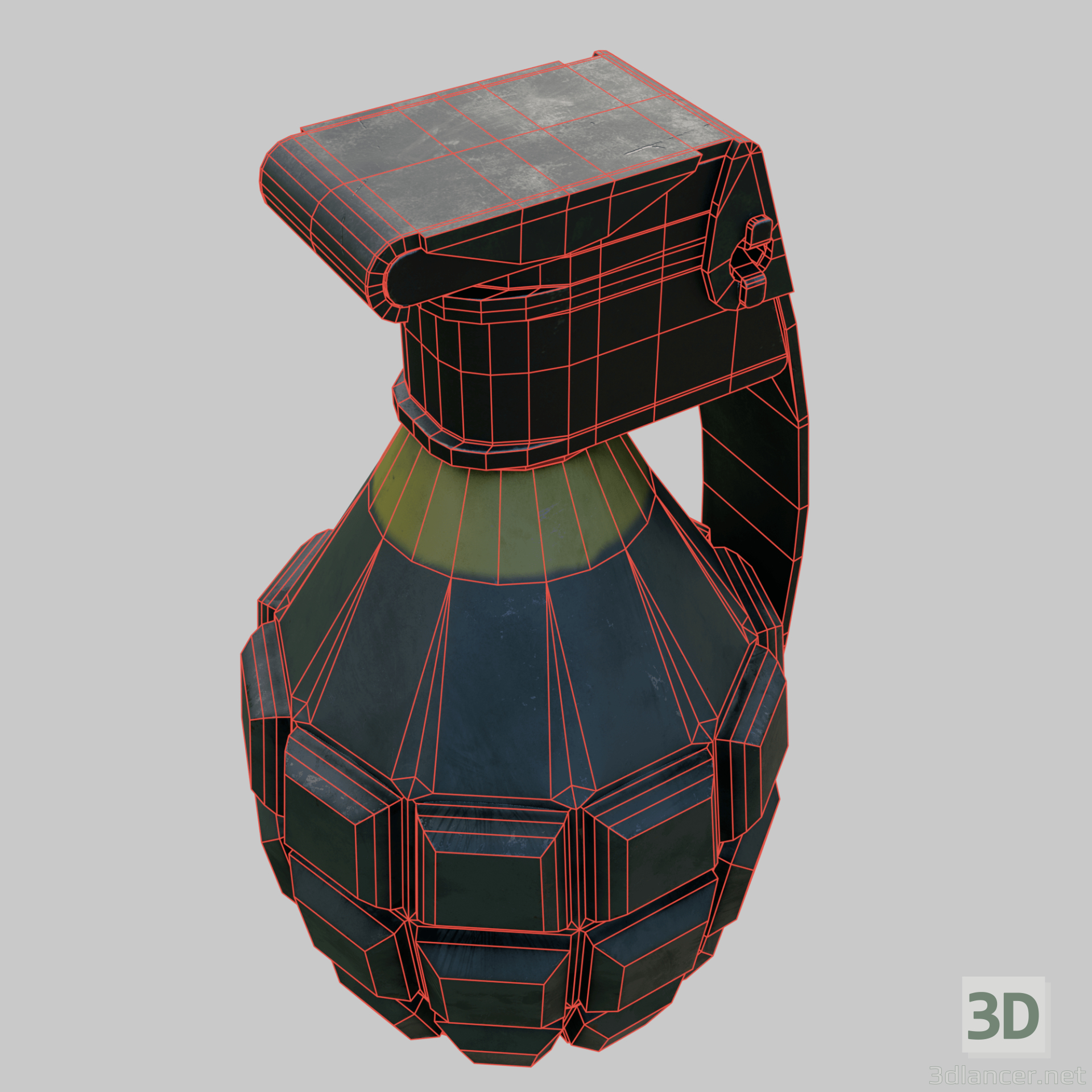 3d Grenade MK 2 model buy - render