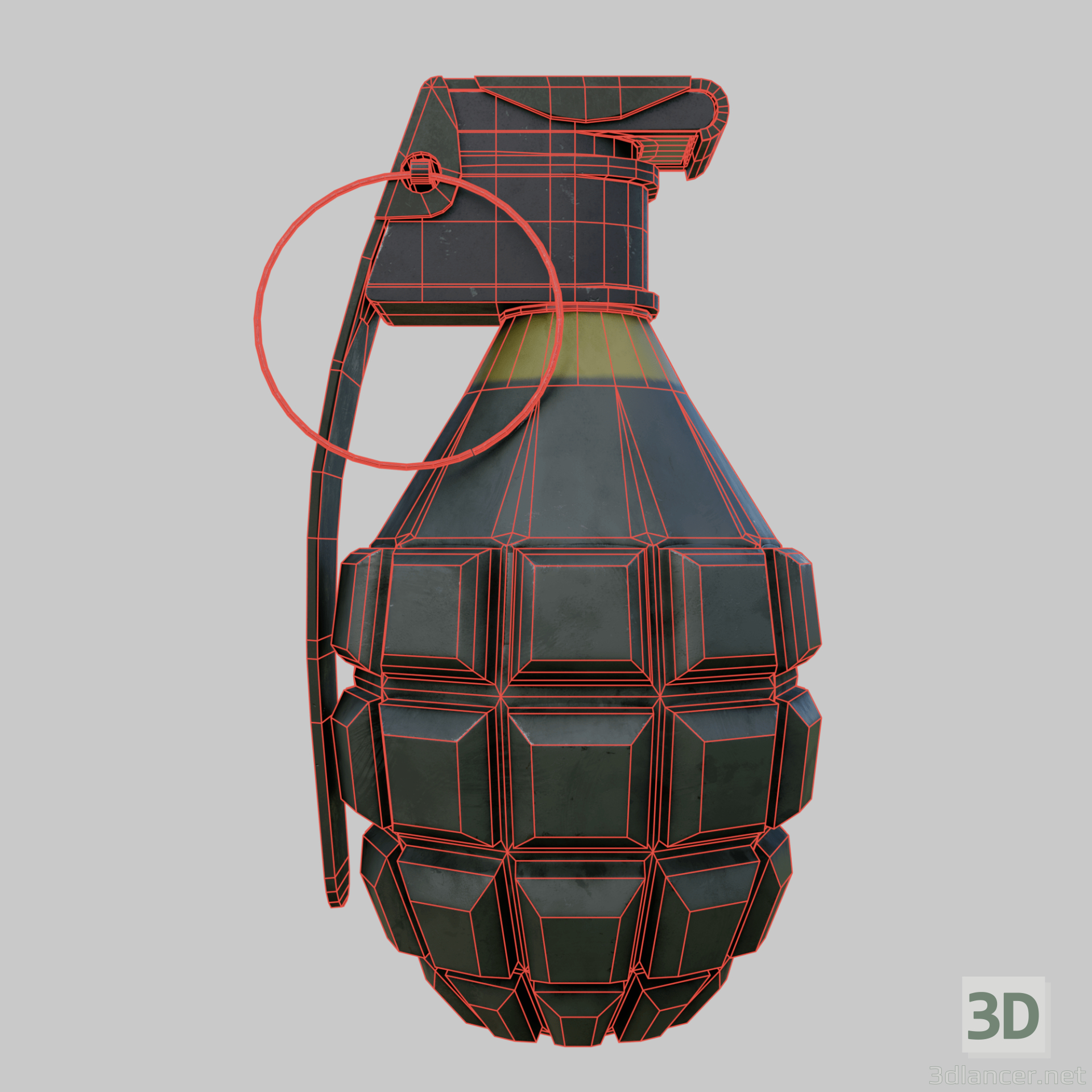 3d Граната МК 2 модель купити - зображення