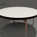 modèle 3D Table basse ronde Ø120 (Noir, DEKTON Sirocco) - preview