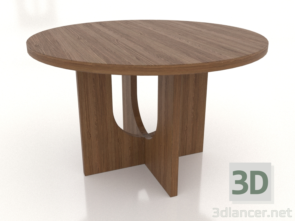 modèle 3D Table à manger ROUND Ø 1200 mm (noyer clair) - preview