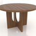 modèle 3D Table à manger ROUND Ø 1200 mm (noyer clair) - preview