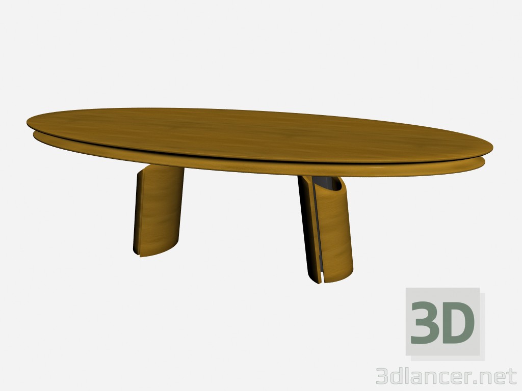 modèle 3D Table ovale olympique - preview