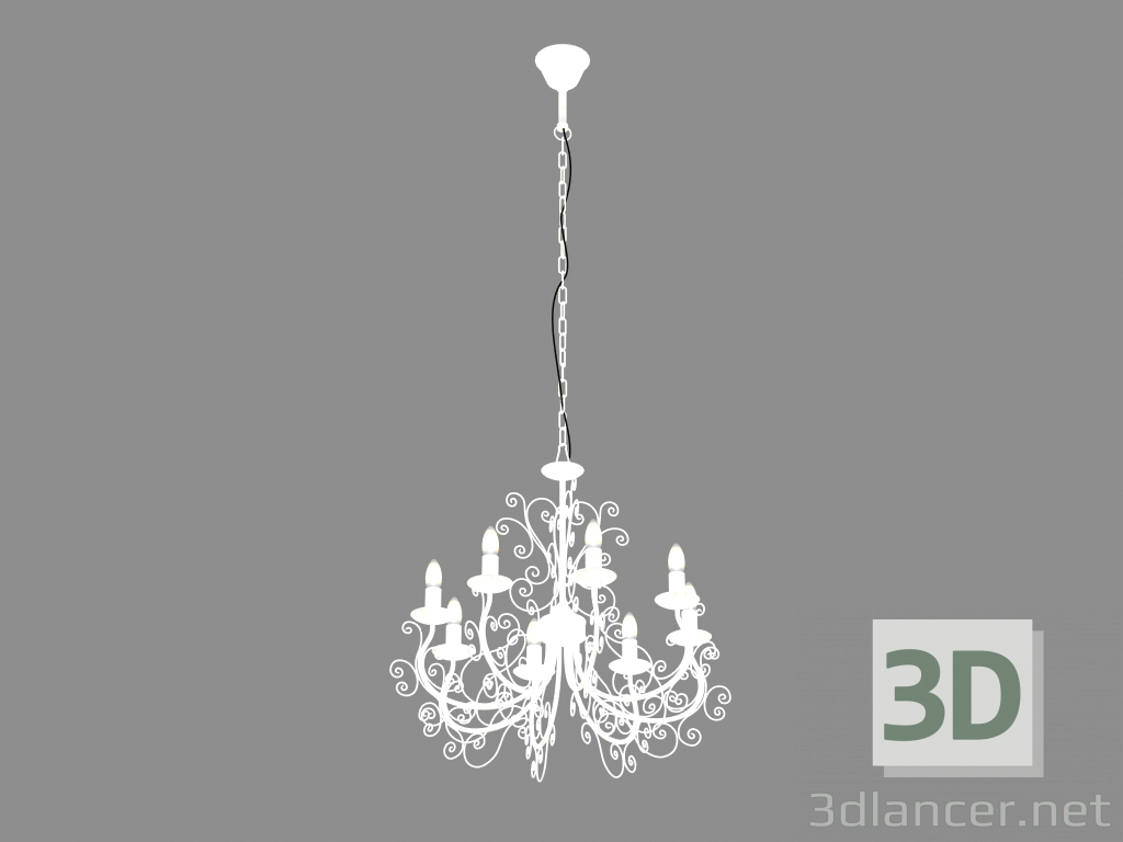 Modelo 3d Riccio candelabro (1401-8P) - preview