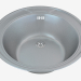 3d model Sink, round 1 bowl without wing for drying - satin Twist (ZEU 0810) - preview