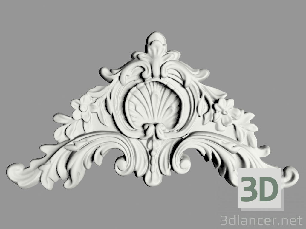 Modelo 3d Decoração de parede (Ф151) - preview