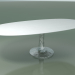 3d model Oval dining table (137, Glossy White) - preview