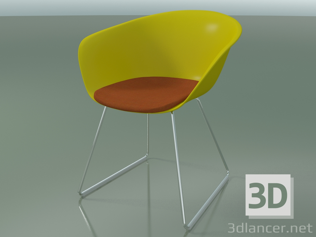 3d model Chair 4220 (on a slide, with a pillow on the seat, PP0002) - preview