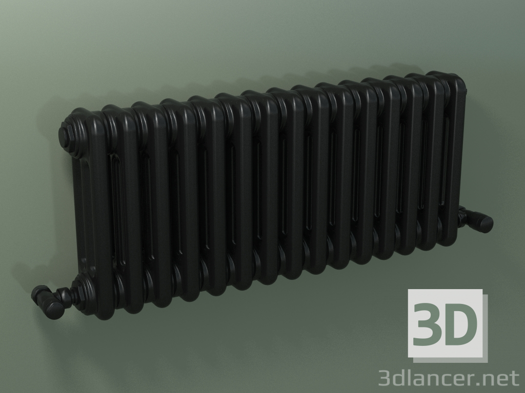 3d model Radiador tubular PILON (S4H 3 H302 15EL, negro) - vista previa