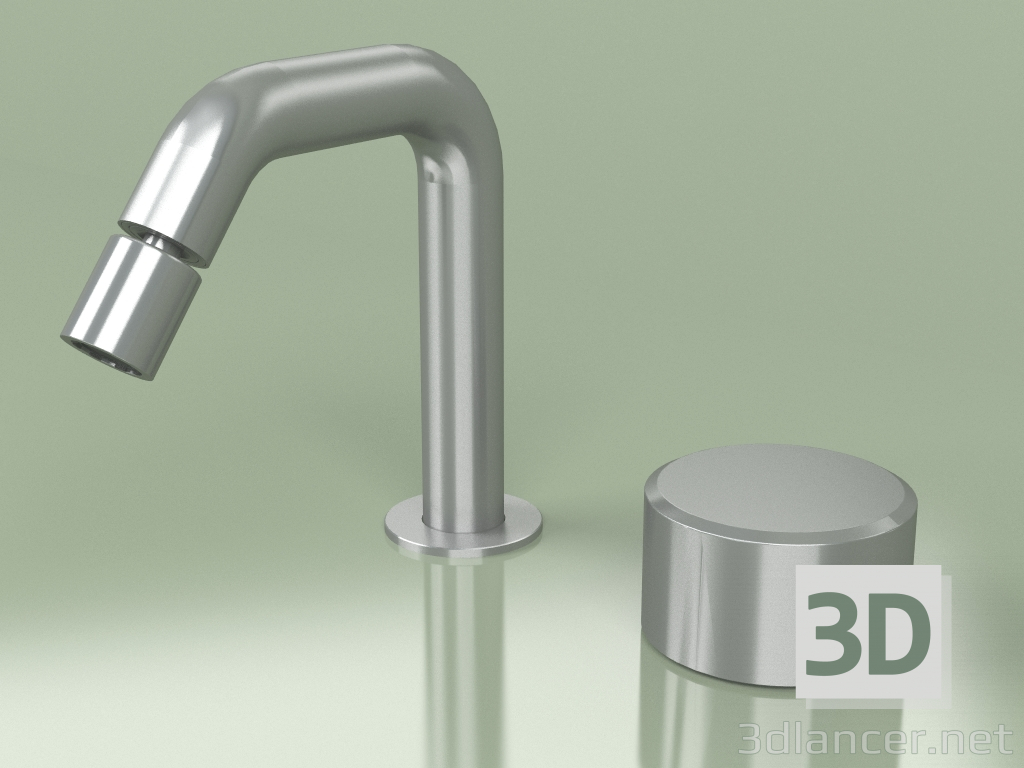 3d model Mezclador hidro-progresivo de dos orificios con caño regulable H 133 mm (16 37, AS) - vista previa