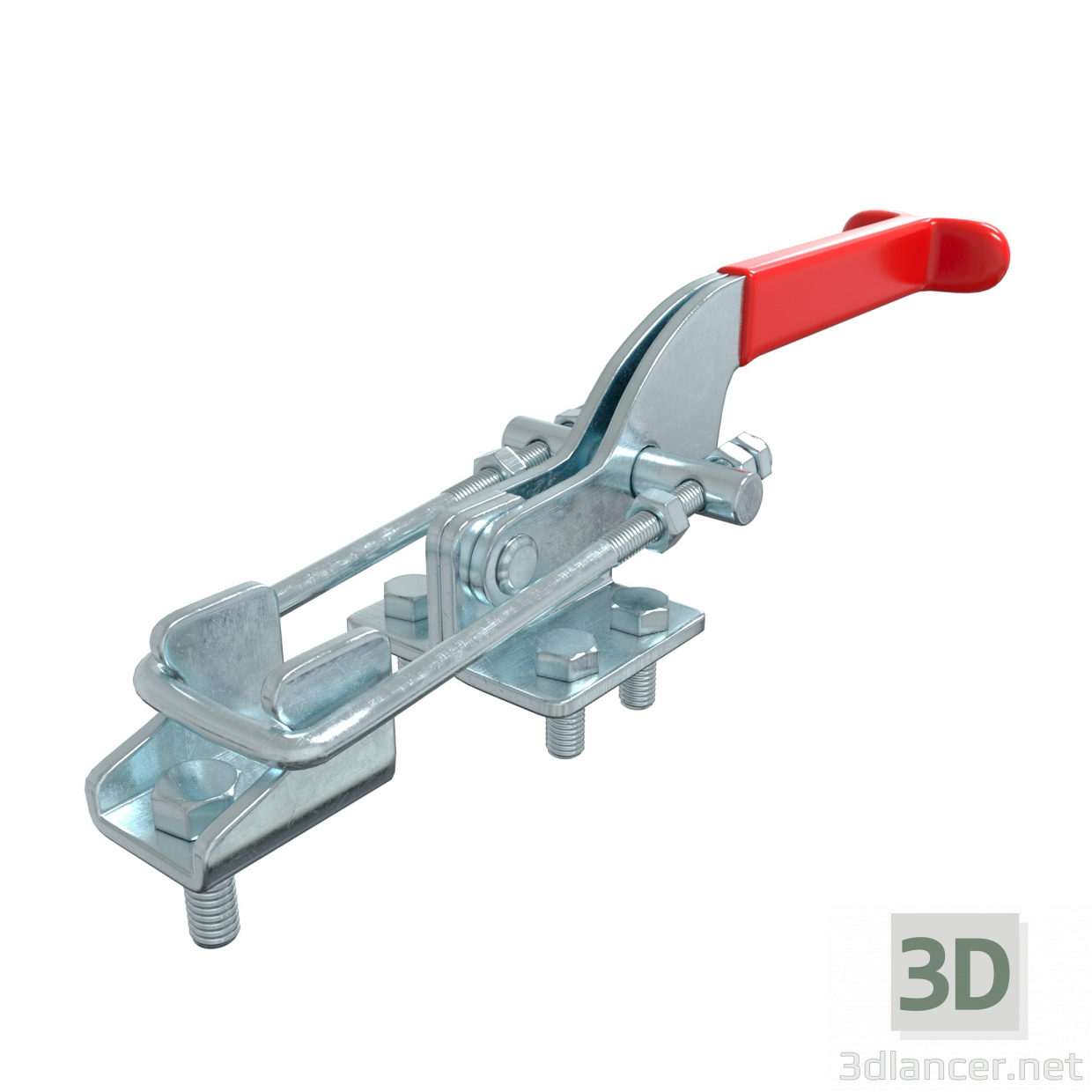 3d механический зажим модель купить - ракурс