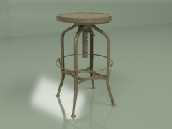 Tabouret de bar Toledo Gunmetal (bronze canon mat)