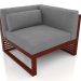 3d model Modular sofa, section 6 right (Wine red) - preview