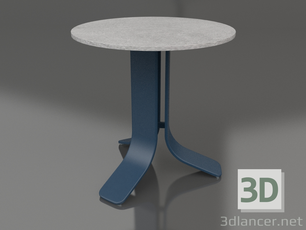 3d модель Стол кофейный Ø50 (Grey blue, DEKTON Kreta) – превью