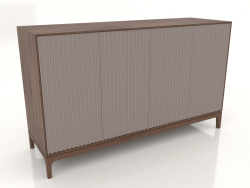 Mobile TV FARGO con frontali fresati 1600x500x950 mm (platino, rovere tabacco, opzione 2)
