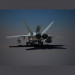 Avión militar Hornet F18 3D modelo Compro - render