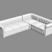 3d model Corner sofa Chesterfield 05 - preview