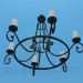 3d model Candelabro con velas - vista previa