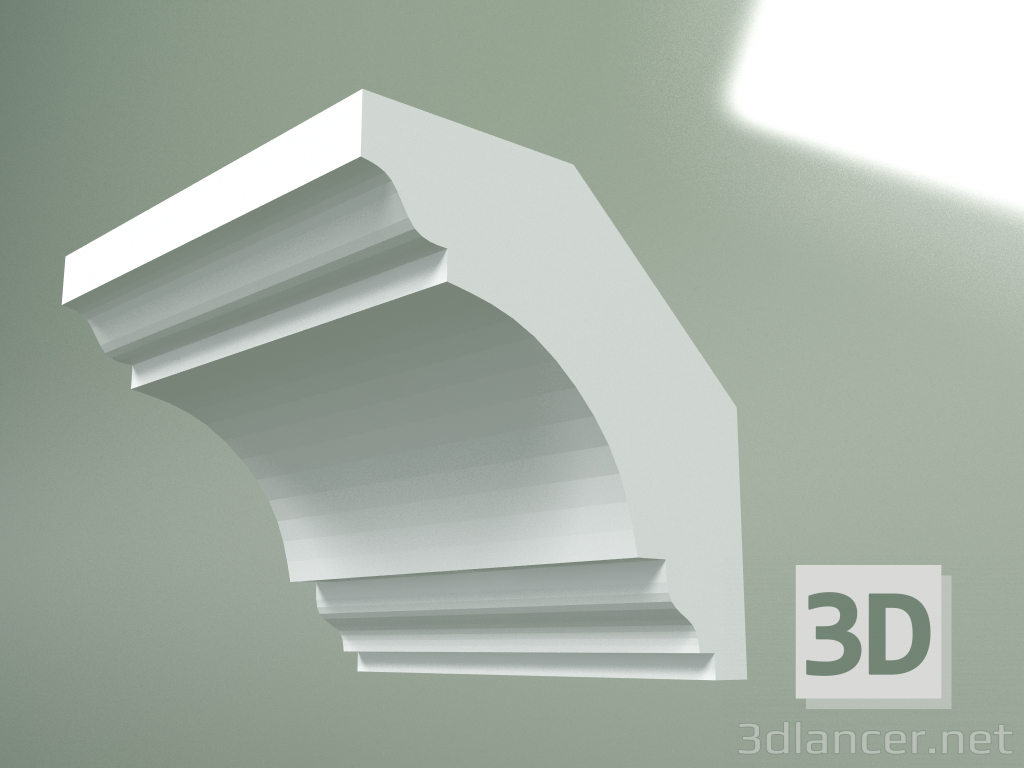 Modelo 3d Cornija de gesso (plinto de teto) KT201 - preview