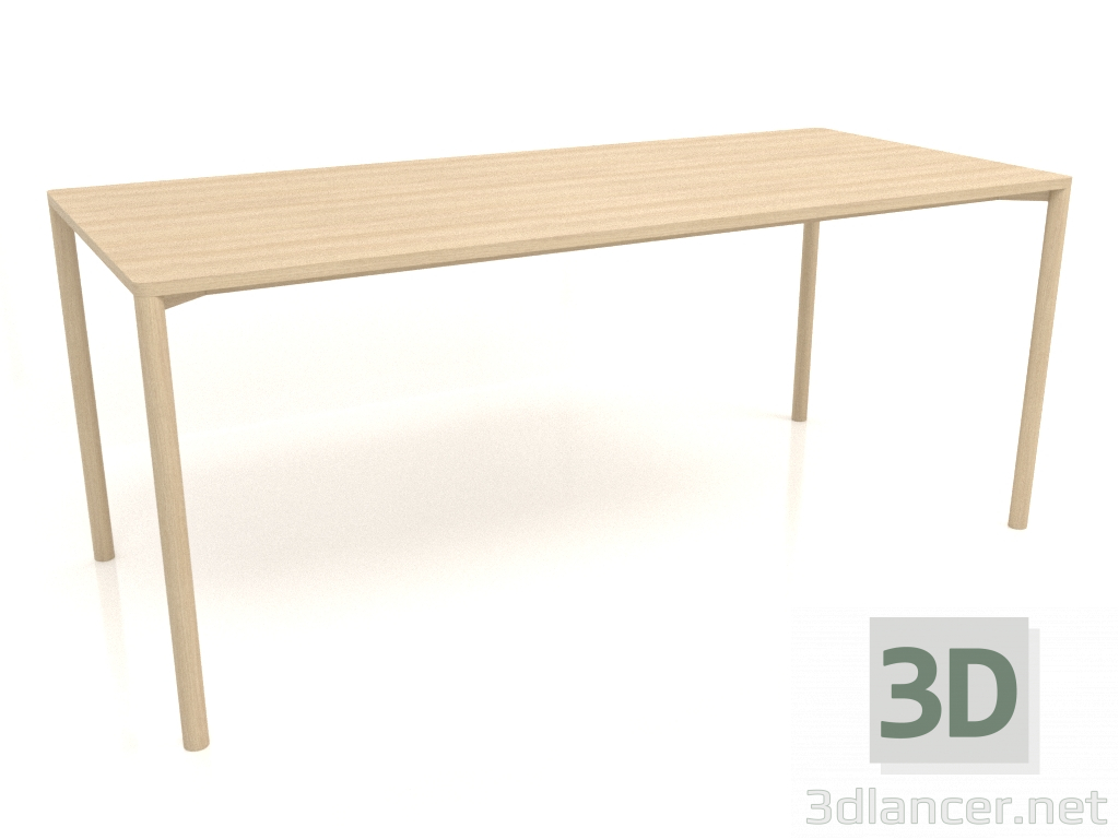 modello 3D Tavolo DT (1800x800x750, legno bianco) - anteprima