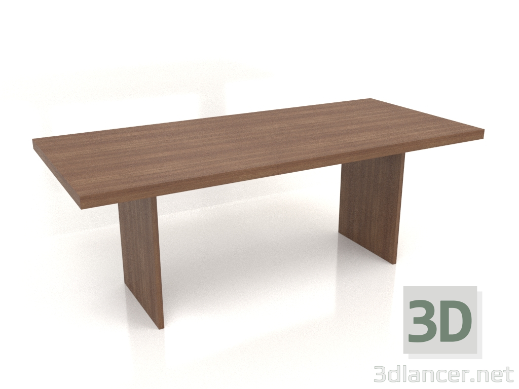 3d model Mesa de comedor DT 13 (2000x900x750, madera marrón claro) - vista previa