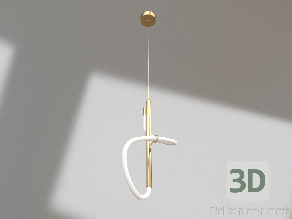 3d model Colgante Dalia oro (08040-1A,33) - vista previa