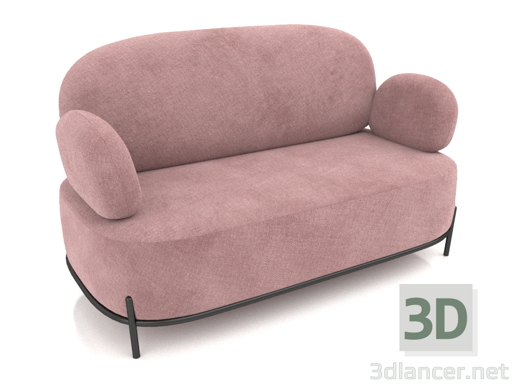 Modelo 3d Sofá Coco 2 lugares (rosa) - preview