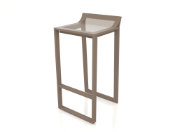 Tabouret haut avec dossier bas (Bronze)