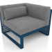 modèle 3D Canapé modulable section 6 droite (Gris bleu) - preview