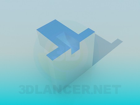 3d модель Ручка меблева – превью
