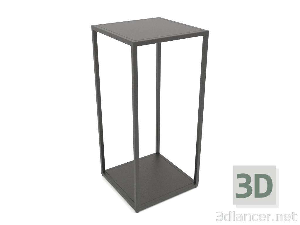 modèle 3D Console carrée (MÉTAL, 40x40x86, 2 étagères) - preview