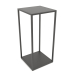 3d model Square console (METAL, 40x40x86, 2 shelves) - preview