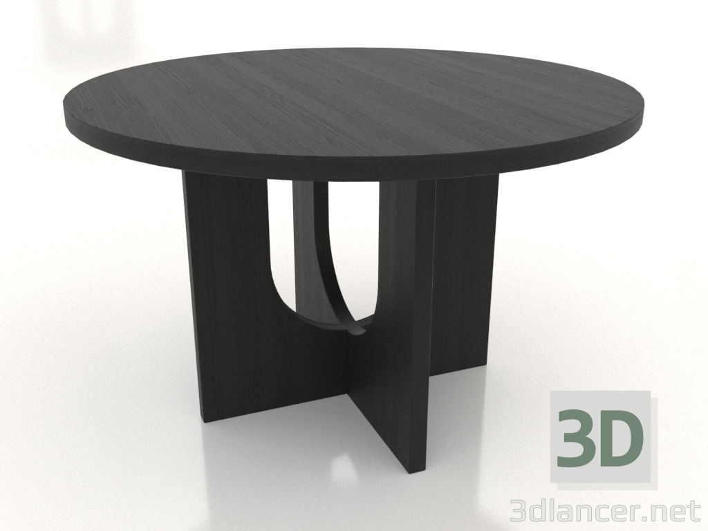 modello 3D Tavolo da pranzo ROTONDO Ø 1200 mm (nero RAL 9005) - anteprima