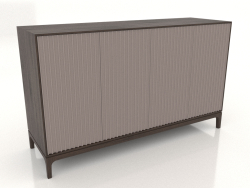 Mobile TV FARGO con frontali fresati 1600x500x950 mm (platino, rovere scuro, opzione 2)