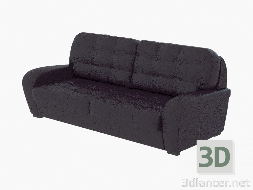 3D Modell Ledersofas Triple-Montreal - Vorschau