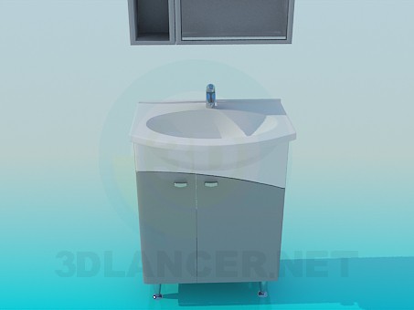 3D modeli Lavabo tezgahı - önizleme