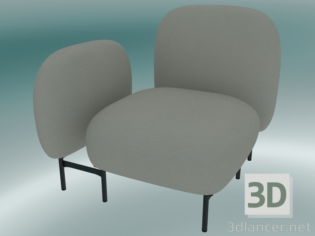 3d model Isole Modular Seat System (NN1, High Back Seat, Right Armrest) - preview