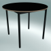 Modelo 3d Mesa redonda Base ⌀90 cm (Preto, Contraplacado, Preto) - preview