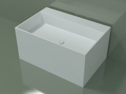 Lavabo da appoggio (01UN42302, Glacier White C01, L 72, P 48, H 36 cm)